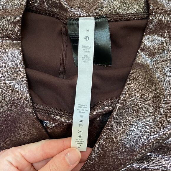 Lululemon Align high-rise cropped leggings Shine - Picture 3 of 8